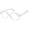 Retro 1990's Fashion Clear Lens Clout Oval Glasses C540