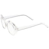 Retro 1990's Fashion Clear Lens Clout Oval Glasses C540
