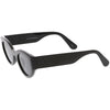 Retro Modern Bold Wide Frame Oval Sunglasses C543
