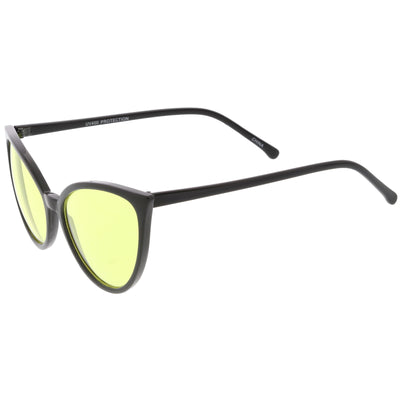 Women's Angular Color Tone Retro Cat Eye Sunglasses C555