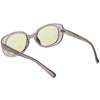 Women's Rounded Retro 1950's Thick Frame Sunglasses C557