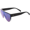 Retro Modern Infinity Mirrored Flat Lens Shield Sunglasses C558
