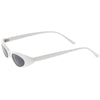 Retro 90's Ultra Thin Shallow Oval Cat Eye Sunglasses C575