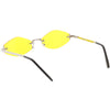 1990's Small Rimless Color Tone Geometric Hexagon Sunglasses C591