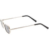 Trending Dapper Small Retro Geometric Slim Metal Sunglasses C596
