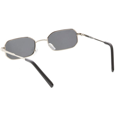 Trending Dapper Small Retro Geometric Slim Metal Sunglasses C596