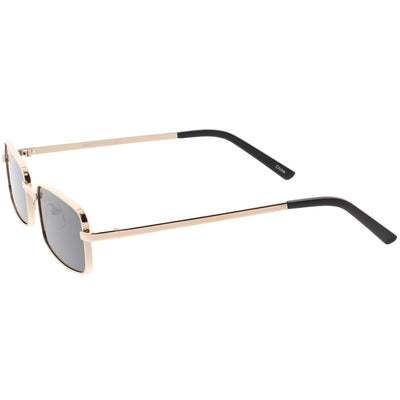 Retro 1990's Fashion Rectangle Flat Lens Sunglasses C598
