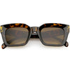 Retro 1950's Deep Inset Horned Rim Square Sunglasses C604