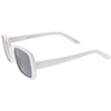 Women's Retro Modern Square Flat Lens Sunglasses C605