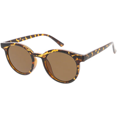 Dapper Indie Round Horned Rim Sunglasses C606