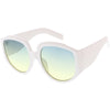 Women's Oversize Geometric Gradient Color Tone Sunglasses C620