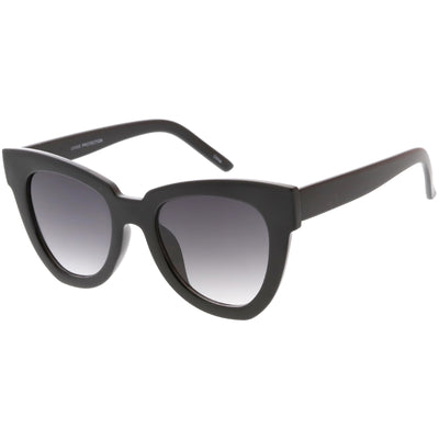 Retro Modern Oversize Women's Bold Flat Lens Cat Eye Sunglasses C621