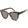 Retro Modern Oversize Women's Bold Flat Lens Cat Eye Sunglasses C621
