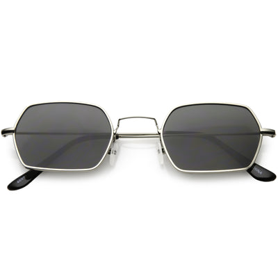 Ultra Slim Metal Hexagon Geometric Sunglasses C633
