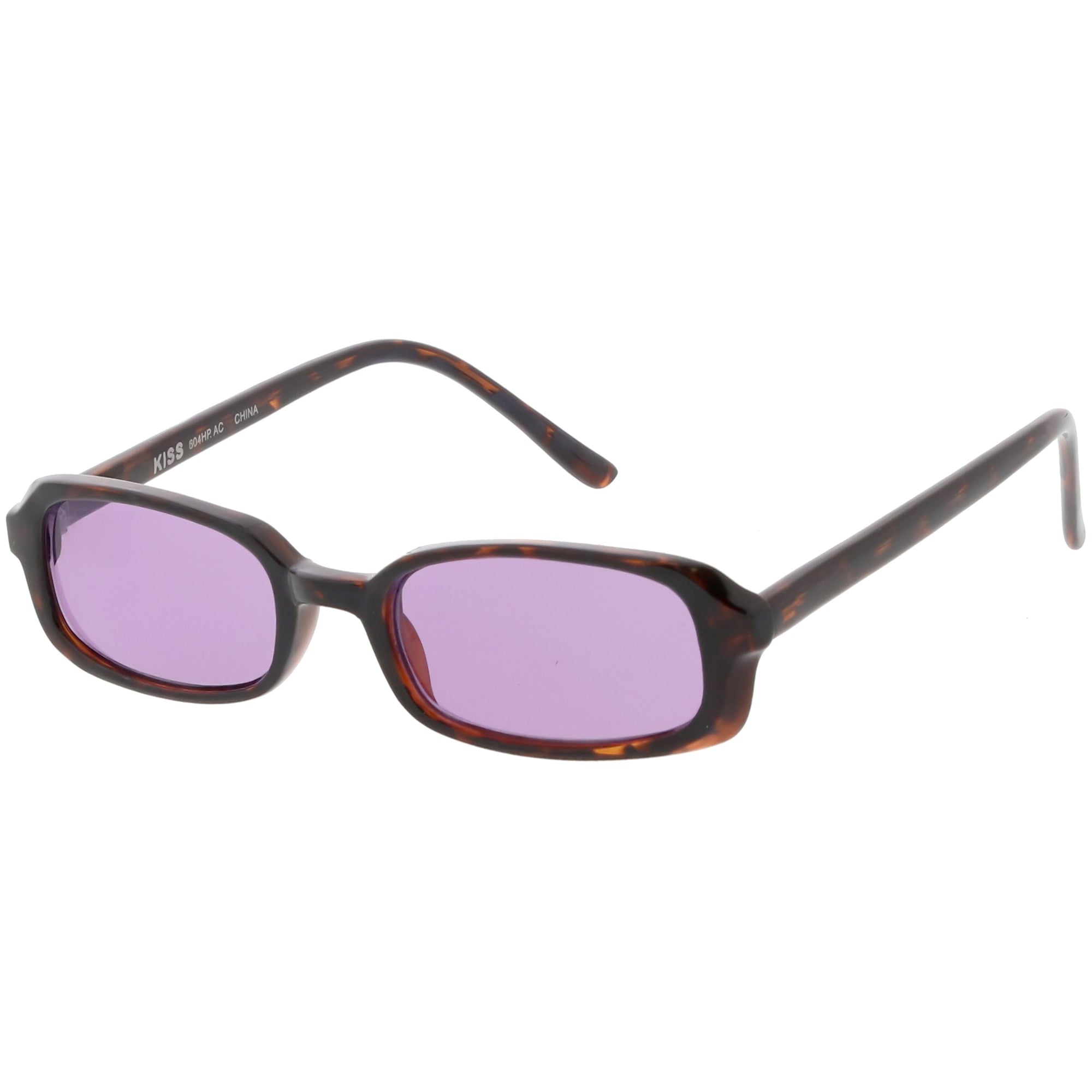Retro Dead Stock Small Square Color Tone Lens Sunglasses - zeroUV