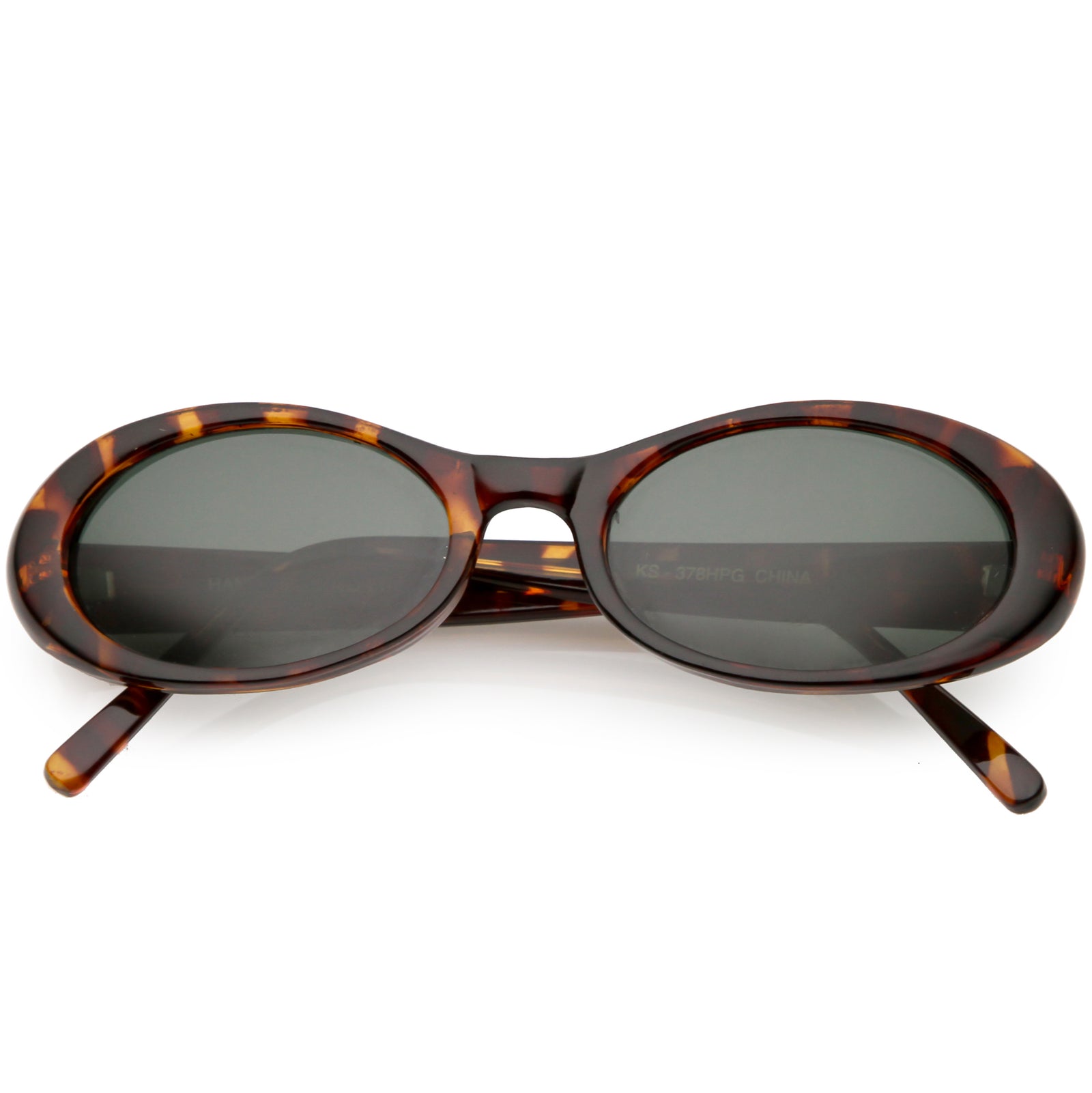 Small Retro True Vintage 1990's Oval Round Clout Sunglasses C653