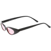 Women's Retro 90's Thin Color Tone Cat Eye Sunglasses C662