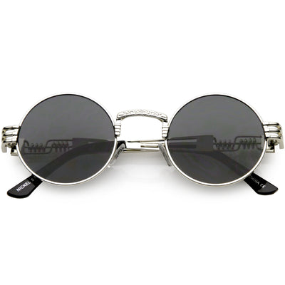 Vintage Steampunk Inspired Metal Oval Sunglasses C667