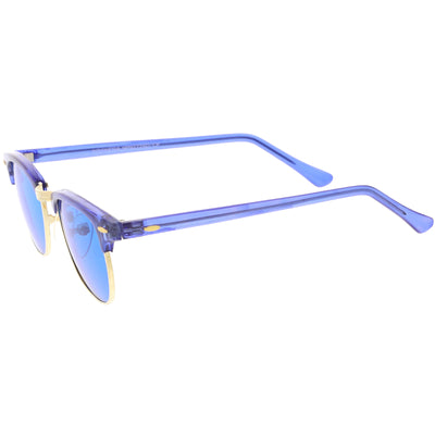 True Vintage Half Frame Color Frame And Lenses Sunglasses C668