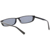 Retro Slim Flat Top Narrow 1990's Sunglasses C671