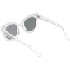 Oversize Novelty Star Embellished Horned Rim Sunglasses C683