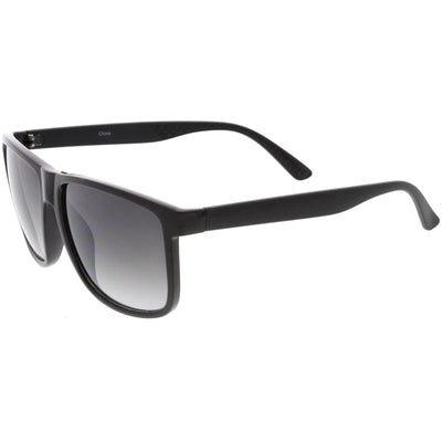Men's Oversize Horned Rim Mirrored Lens Aviator Sunglasses C689
