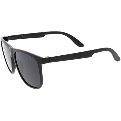 Men's Modern Flat Lens Horned Rim Aviator Sunglasses C690