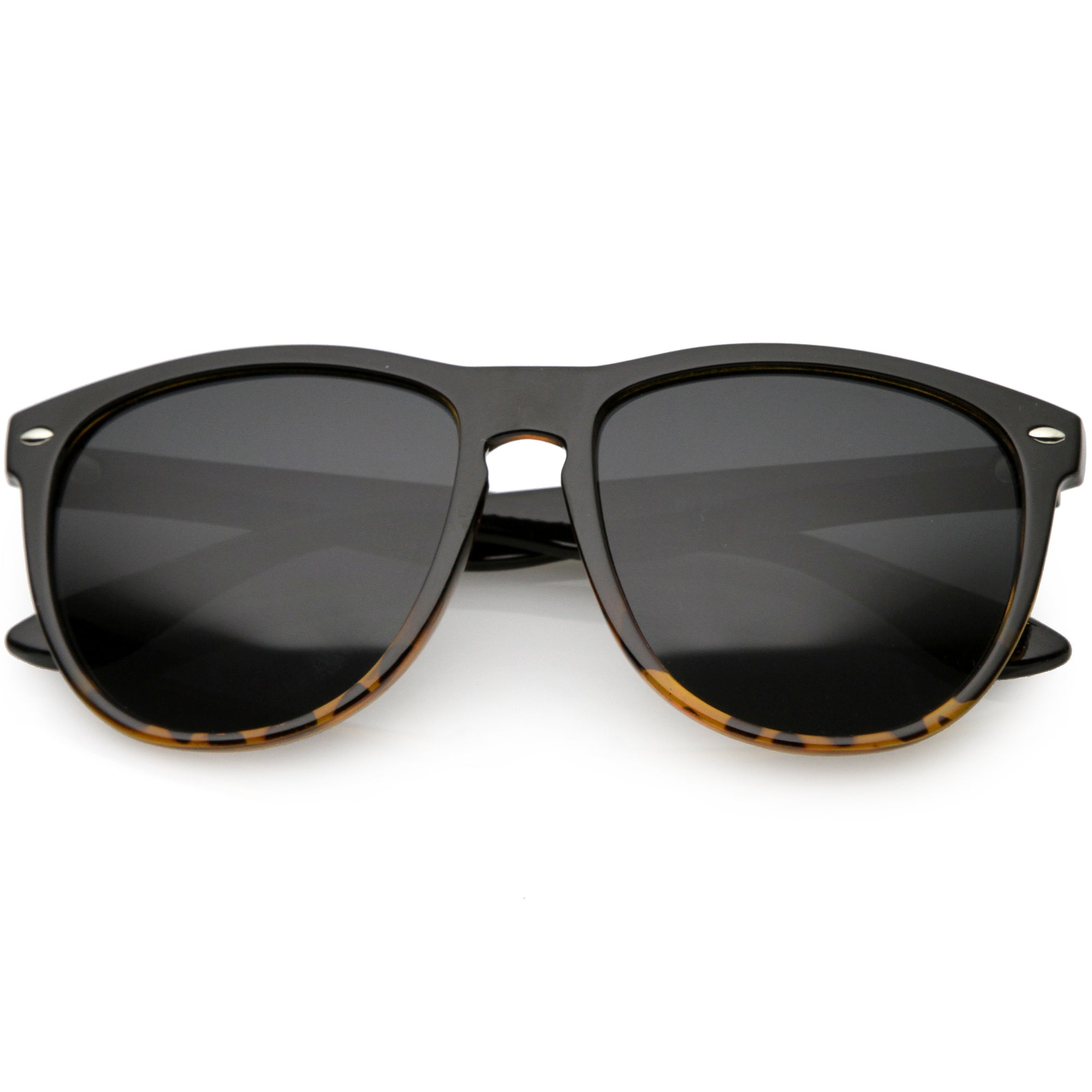 Round P3 Indie Dapper Key Hole Horned Rim Sunglasses C694