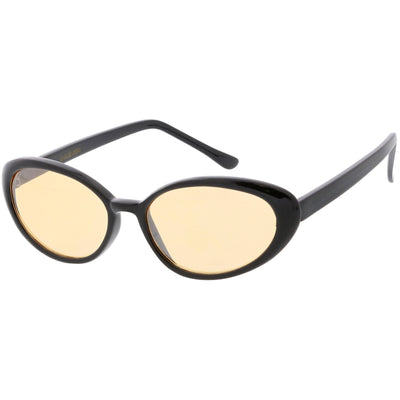 Women's True Vintage Color Tone Lens Oval Sunglasses C697