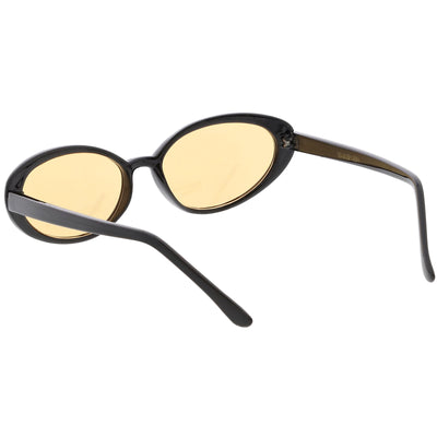 Women's True Vintage Color Tone Lens Oval Sunglasses C697