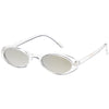 Small Retro 1990's Transparent Mirrored Lens Sunglasses C698