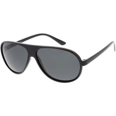 Polarized Lens Oversize Flat Top Aviator Sunglasses C702