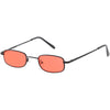 Retro 1990's Small Rectangle Color Tone Metal Sunglasses C708