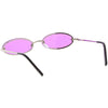 Retro Small 1990's Jewel Cut Oval Color Tone Sunglasses C723