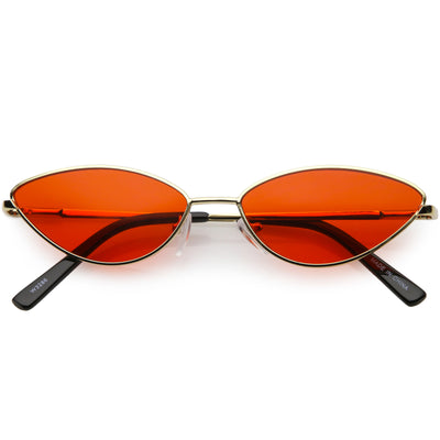 Retro 1990's Color Tone Metal Cat Eye Sunglasses C724