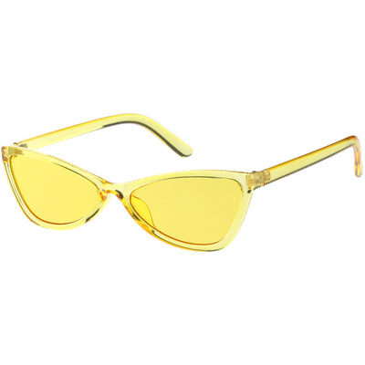 Retro Small Triangle Transparent Color Tone Lens Cat Eye Sunglasses C727