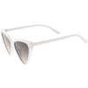 Women's Oversize High Tipped Color Tone Cat Eye Sunglasses C739