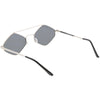 Retro Geometric Hexagon Diamond Shaped Flat Lens Sunglasses C744