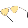 Retro Oversize Color Tone Flat Top Aviator Sunglasses C755