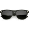 Large Super Dark Lens Matte Color Horned Rim Sunglasses 54mm C768