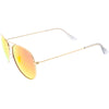 Classic Metal Colored Mirror Lens Aviator Sunglasses C775