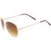 Small Classic Metal Gradient lens Aviator Sunglasses C782