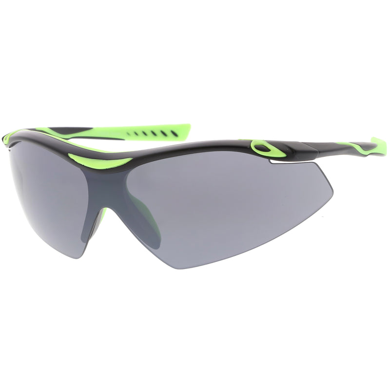 Men's Premium TR-90 Half Jacket Sports Wrap Sunglasses C796