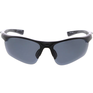 Gafas de sol deportivas TR-90 polarizadas de media montura premium C818 70 mm - Humo negro