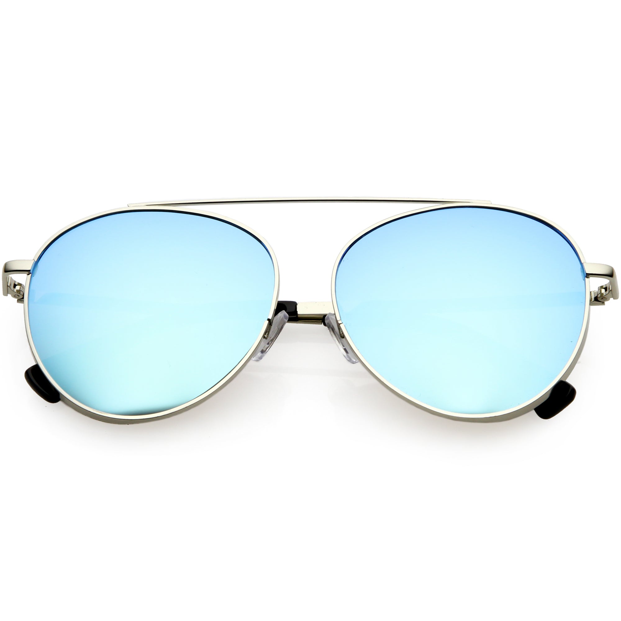 Fashion Wholesale Square Flat Top Sunglasses With Metal Top Bar In