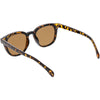 Retro Modern Horned Rim Flat Lens Dapper Sunglasses C835