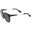 Women's Oversize Horned Rim Thick Square Sunglasses C843