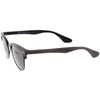 Faux Wood Half Frame Horned Rim Cat Eye Sunglasses C847