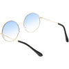 Retro Oversize Color Tone Disco Round Metal Sunglasses C848