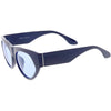 Women's Oversize Block Slanted Lens Cat Eye Sunglasses C863